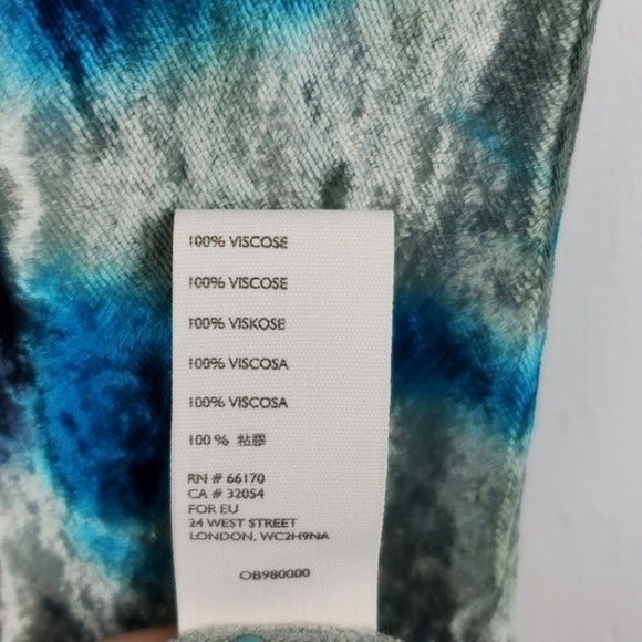 FREE PEOPLE TIE DYE VELVET MIDI SKIRT - Picture 6 of 7